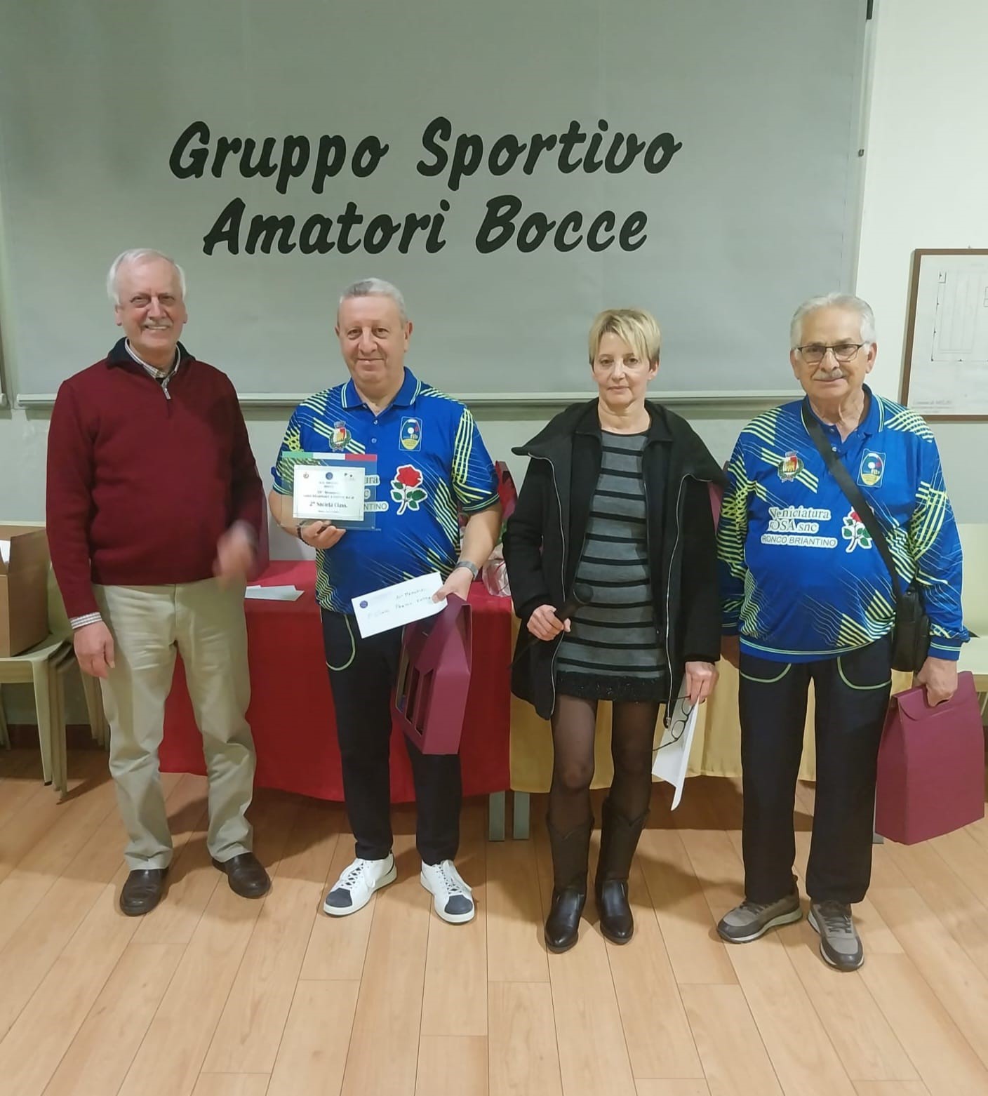 Valentino Tolomeo e Vincenzo Bianco 2 class. gara Amatori Bocce del 14.11.2025