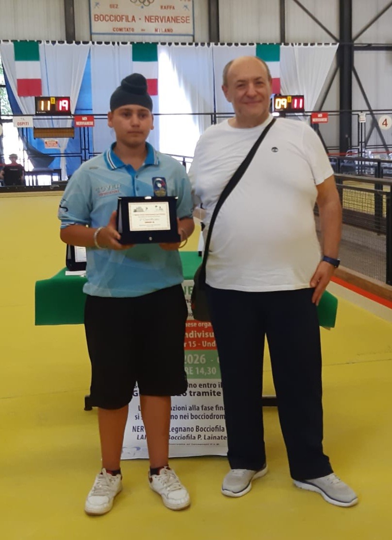 Gurdharan Singh 2 class. gara U15 Nervianese del 14.06.2026
