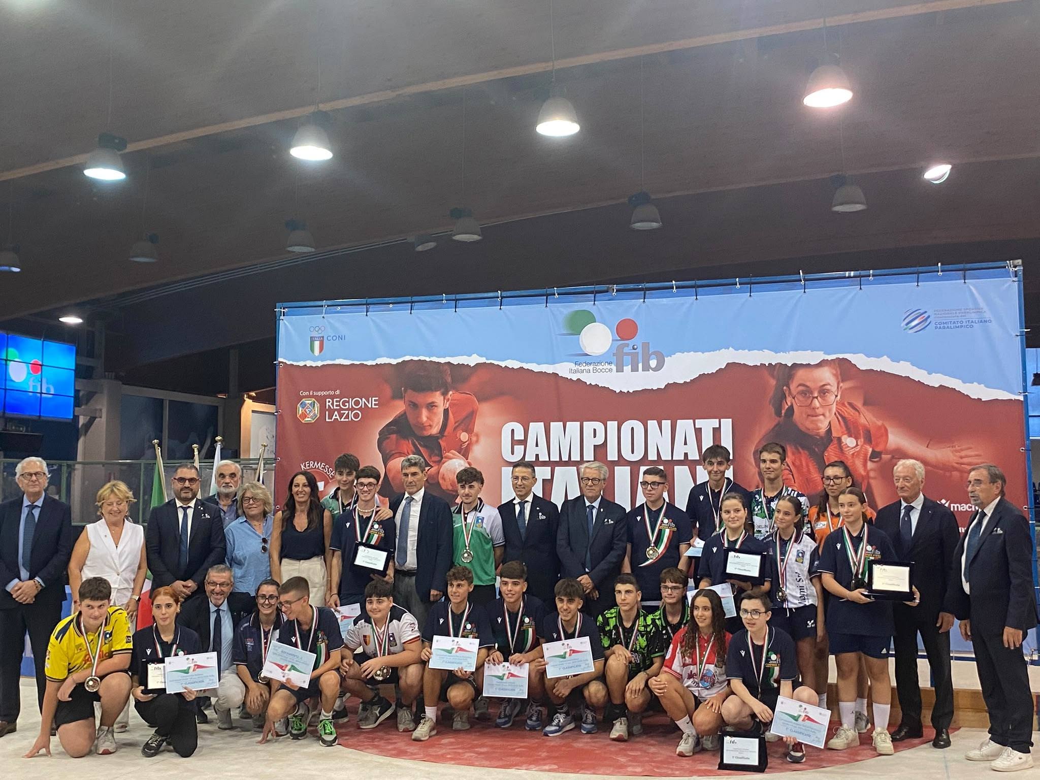 premiazioni campionati italiani bocce