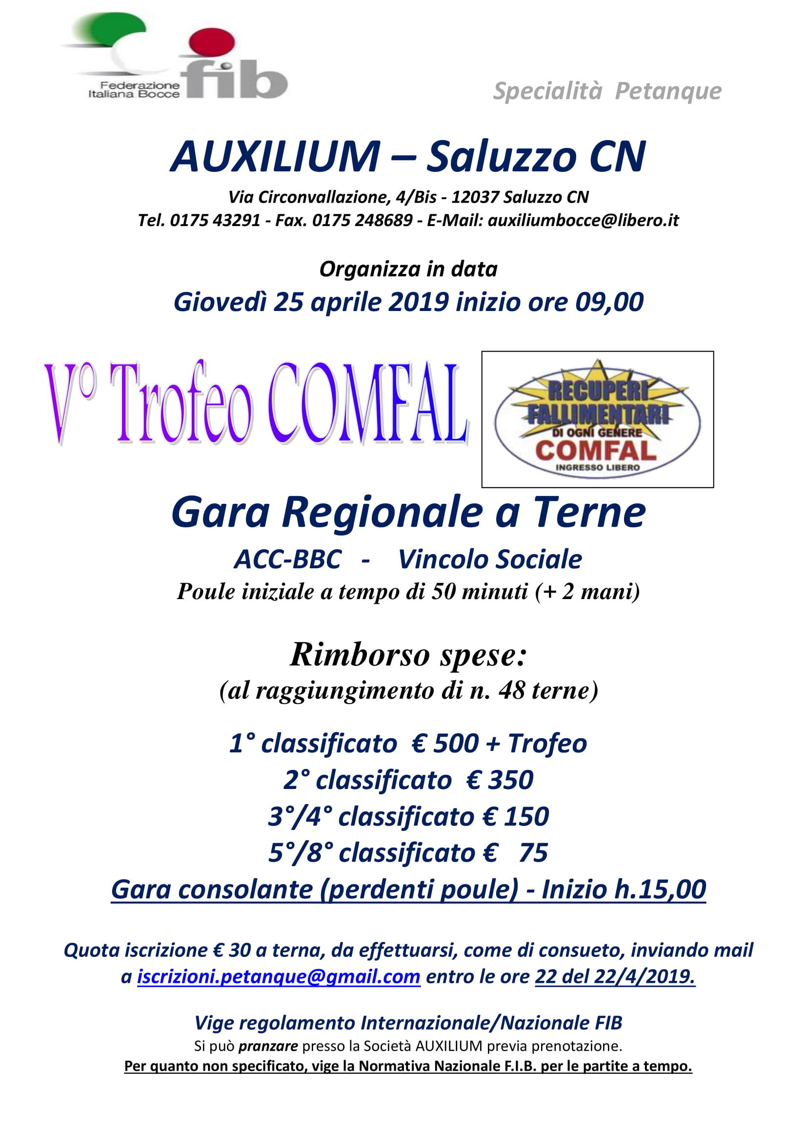 LOCANDINA GARA