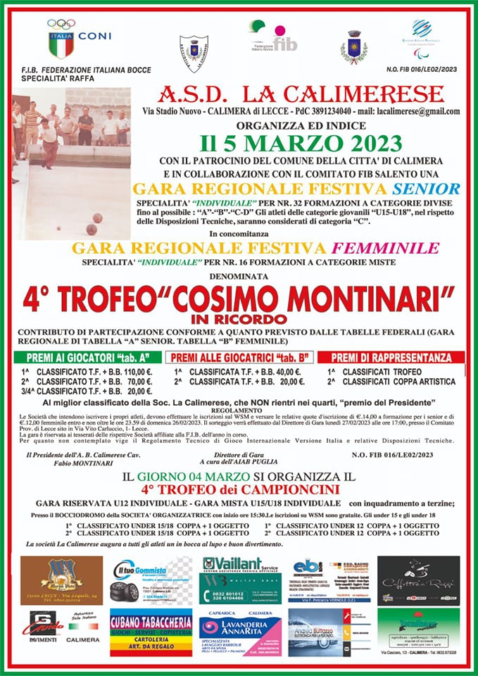 trofeo montinari