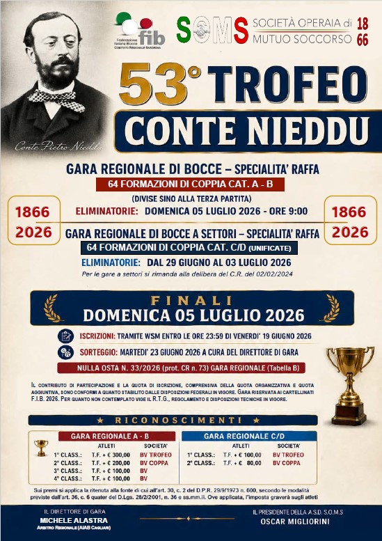 Trofeo Conte Nieddu 2026