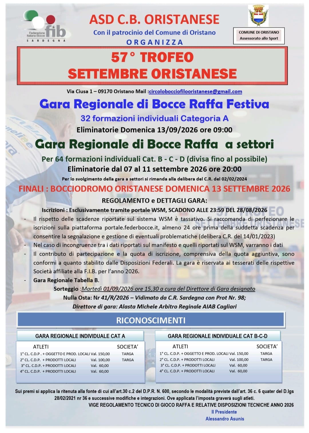 Trofeo Settembre Oristanese