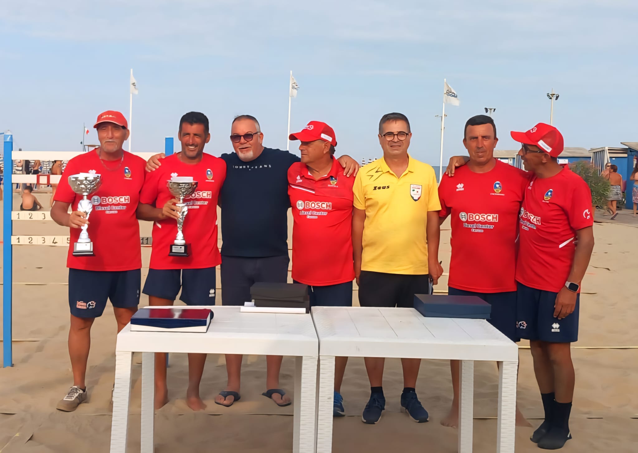 beach bocce coppia