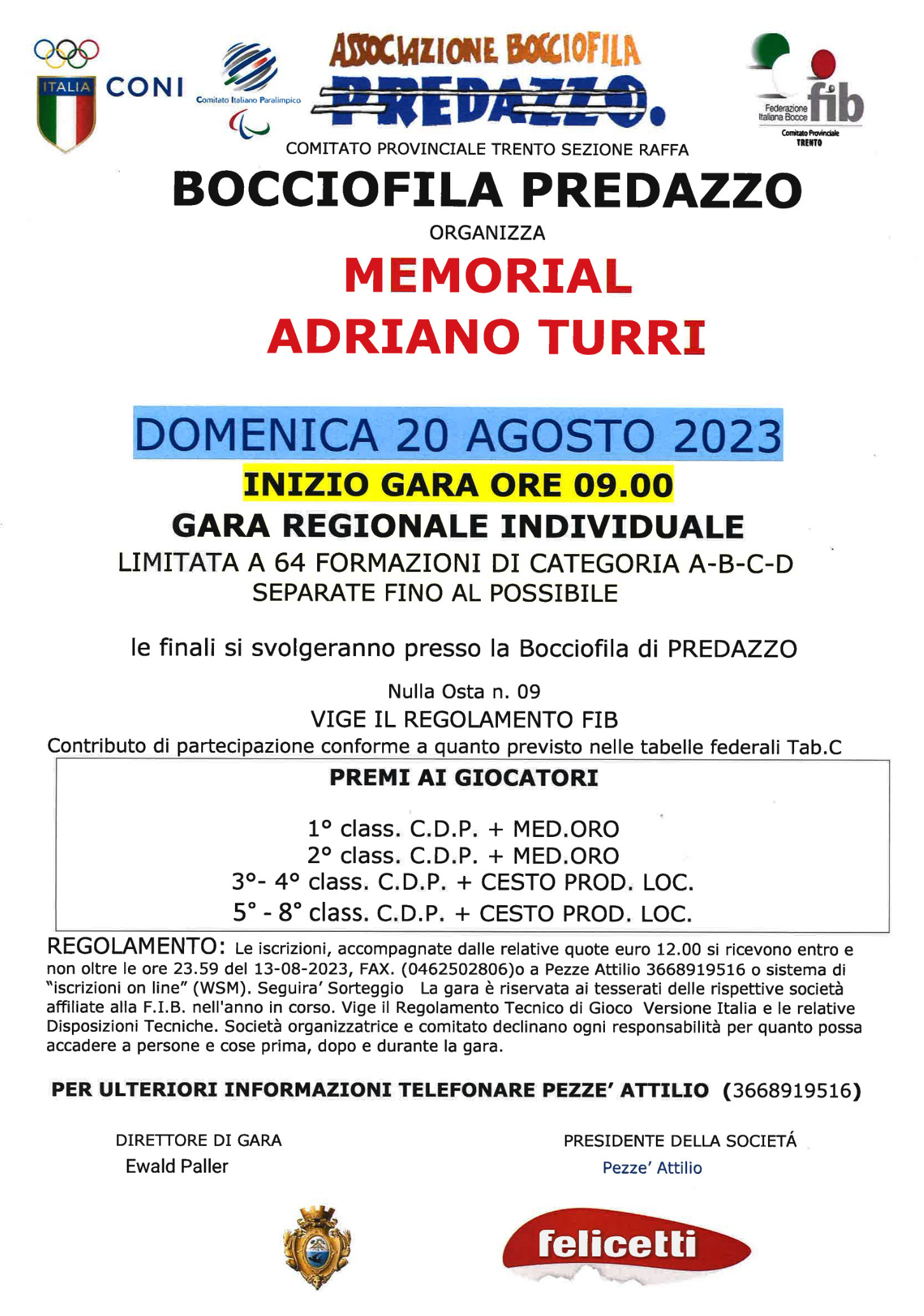 202308 20 Memorial Turri