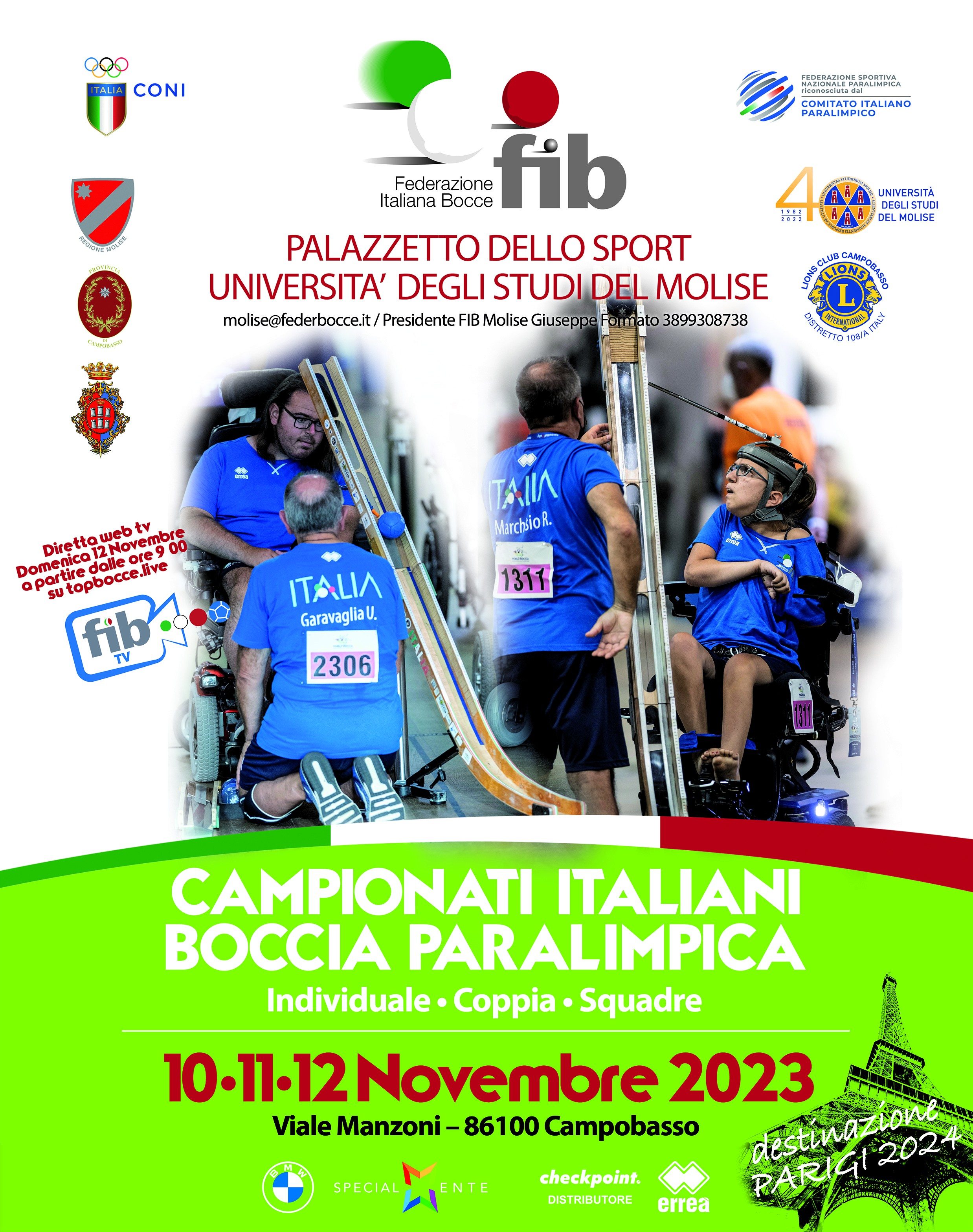 202311 10 12 Campionati Italiani di Boccia Paralimpica 2023 Manifesto