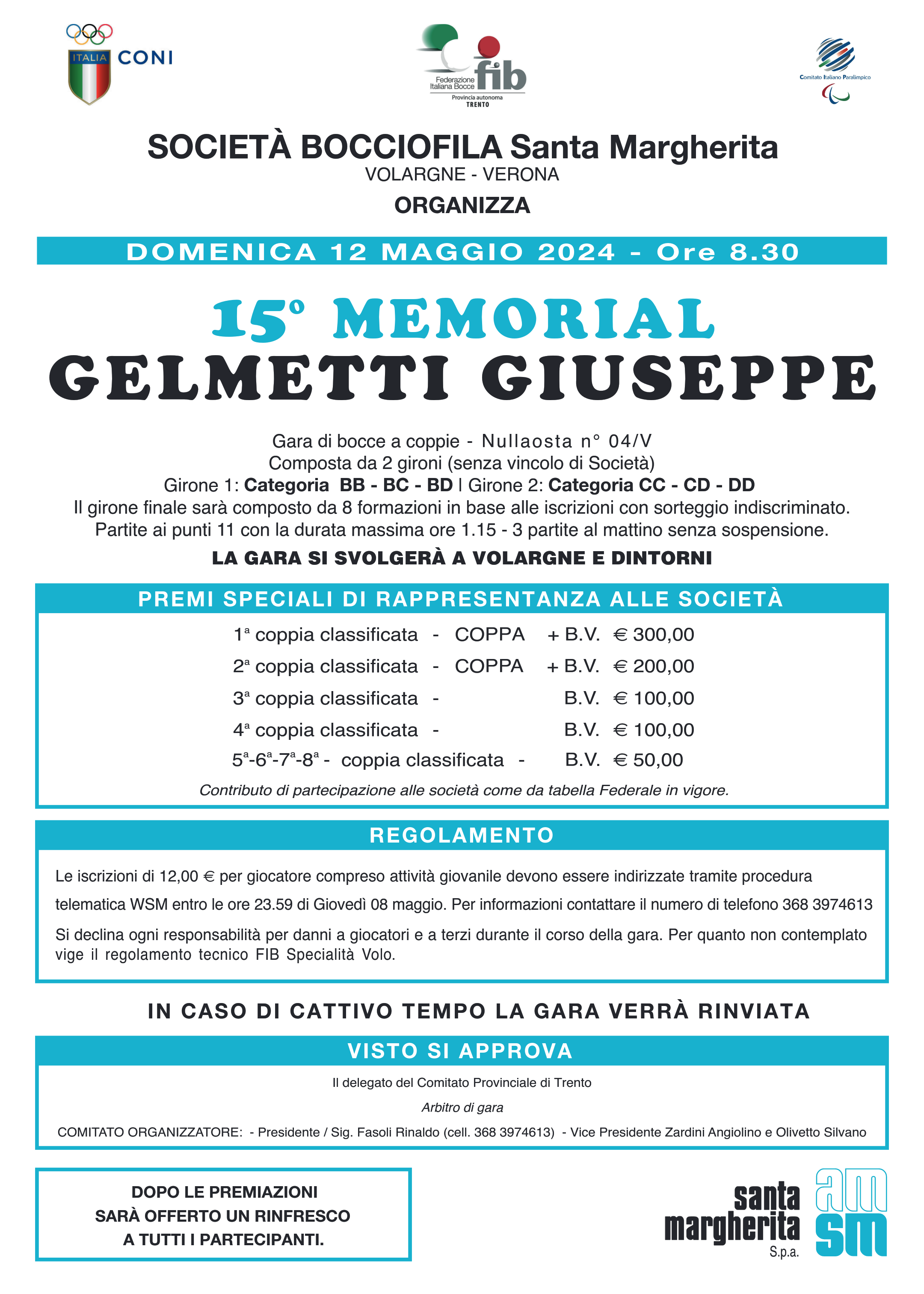 202405 12 15 MEMORIAL GELMETTI G IUSEPPE Santa Margherita