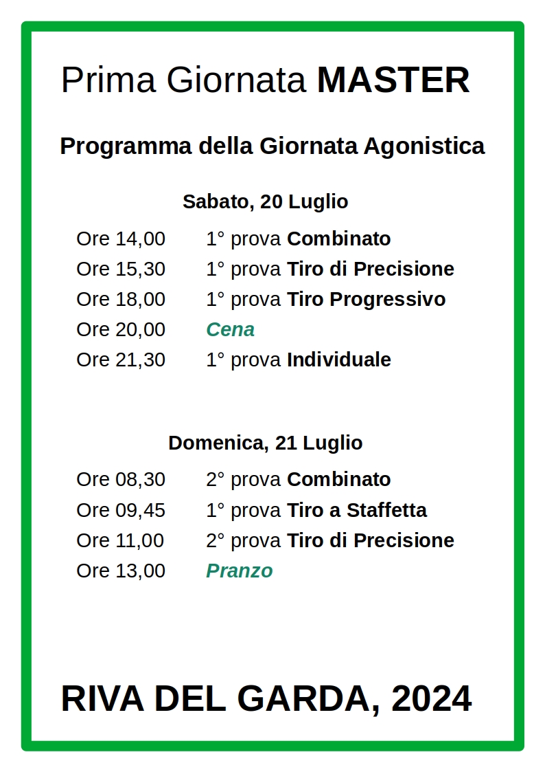 202407 20 21 MASTER U21 UB RIVA PROGRAMMA