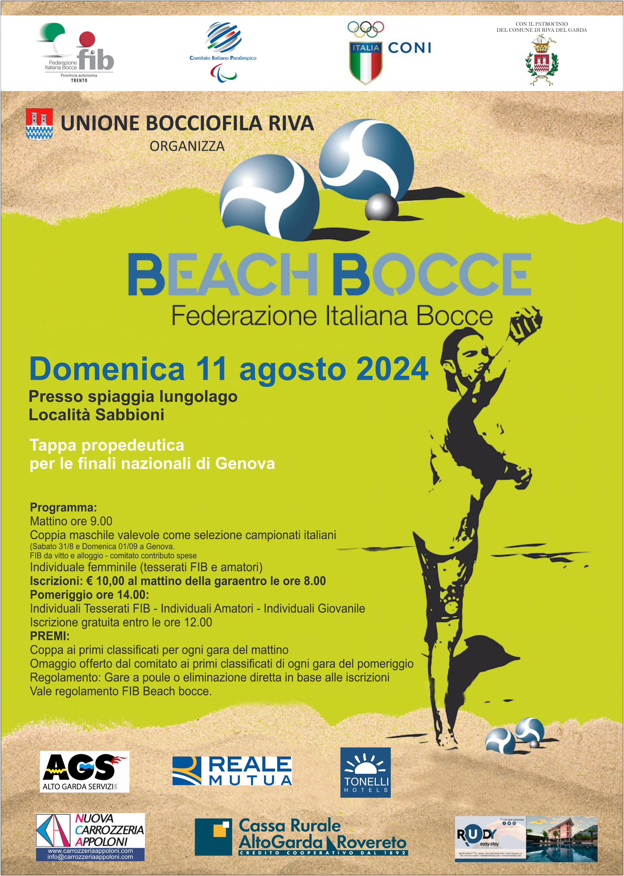 202408 11 BEACH BOCCE UB RIVA MANIFESTO