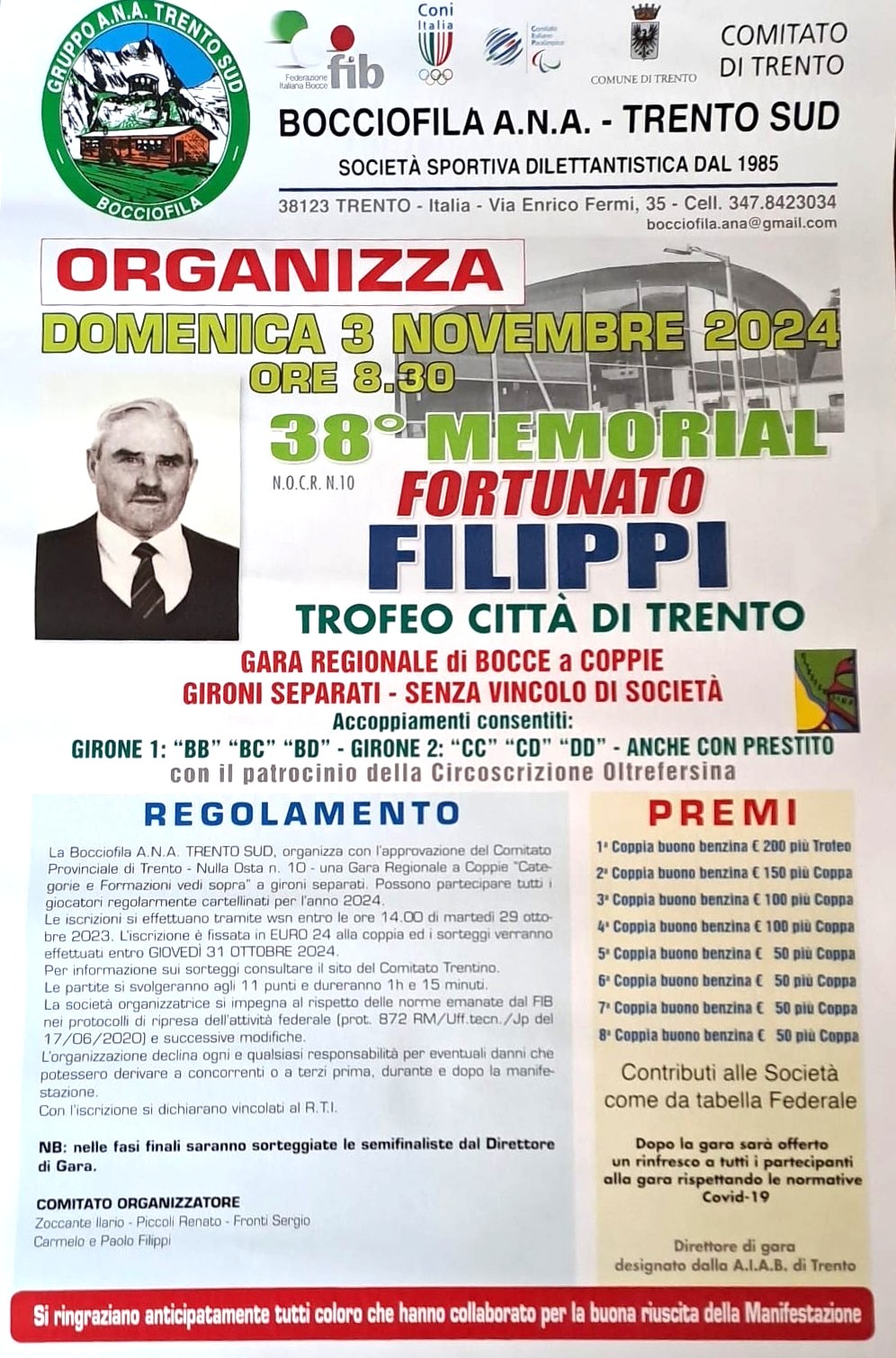 202410 27 Memorial Adolfo e Mario Tasin G.S. Canova MANIFESTO