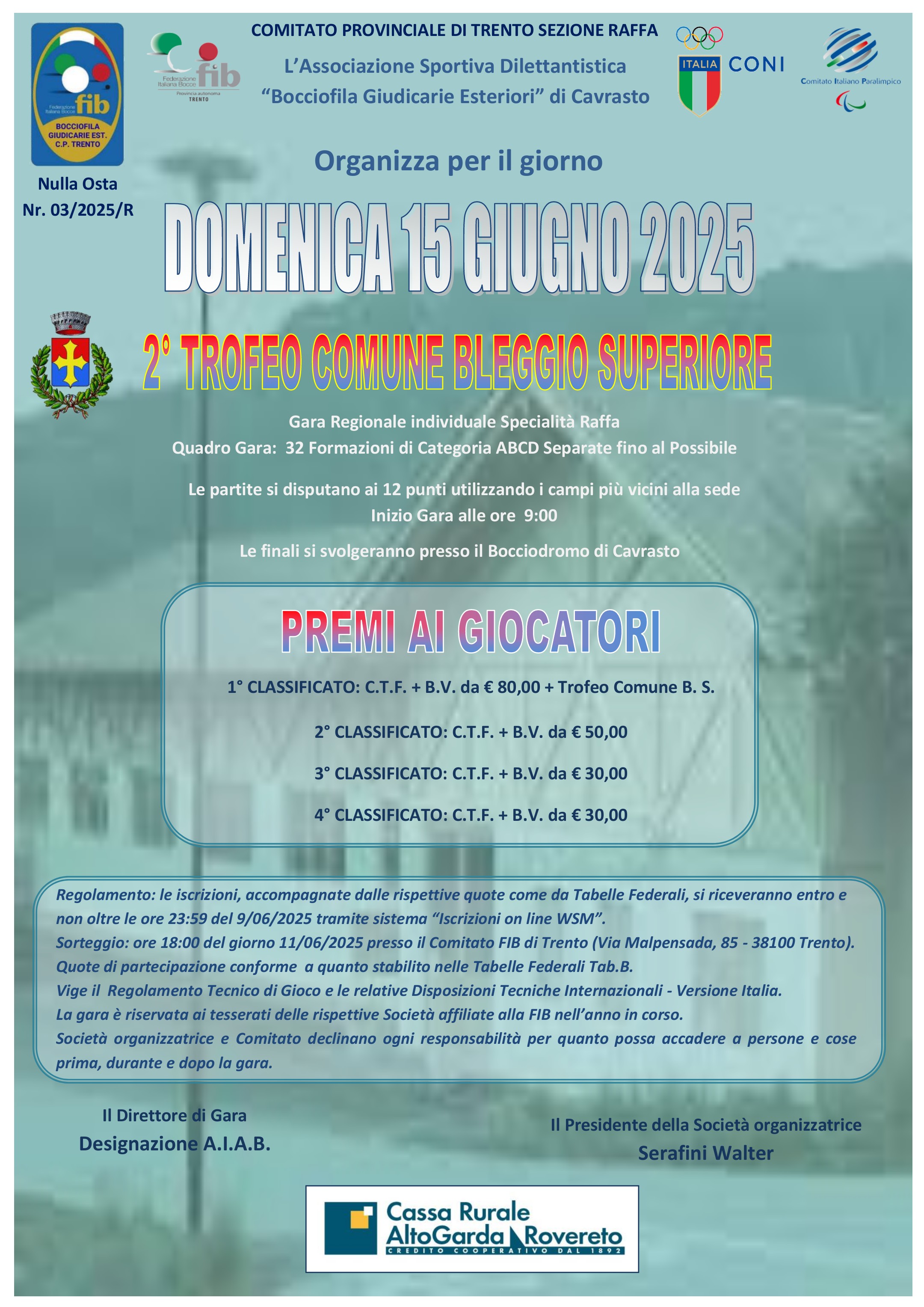 202506 15 2 Trofeo Comune Bleggio Superiore Giudicarie Esteriori Cavrasto MANIFESTO