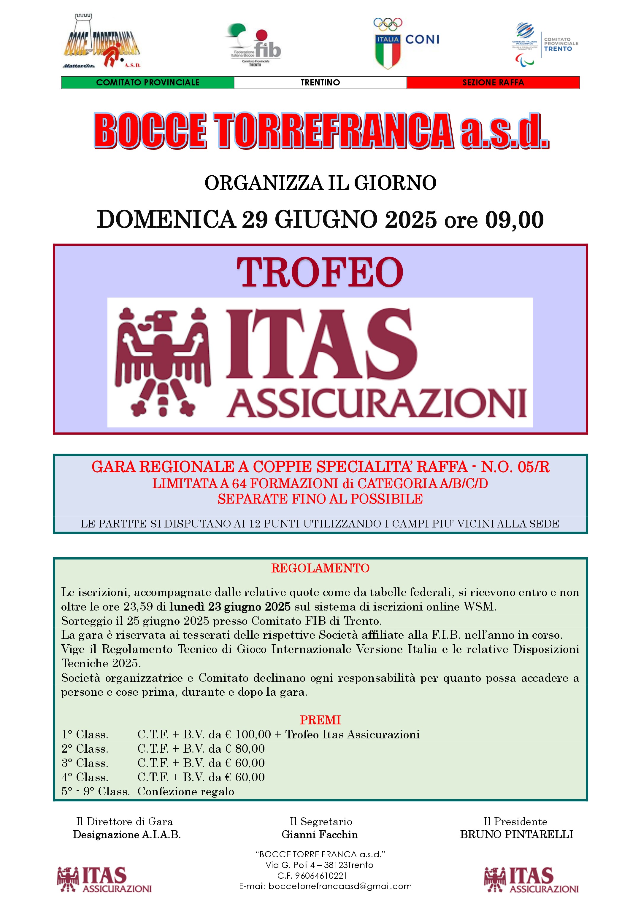 202506 01 10 Trofeo Cassa Rurale Trento Torre Franca MANIFESTO