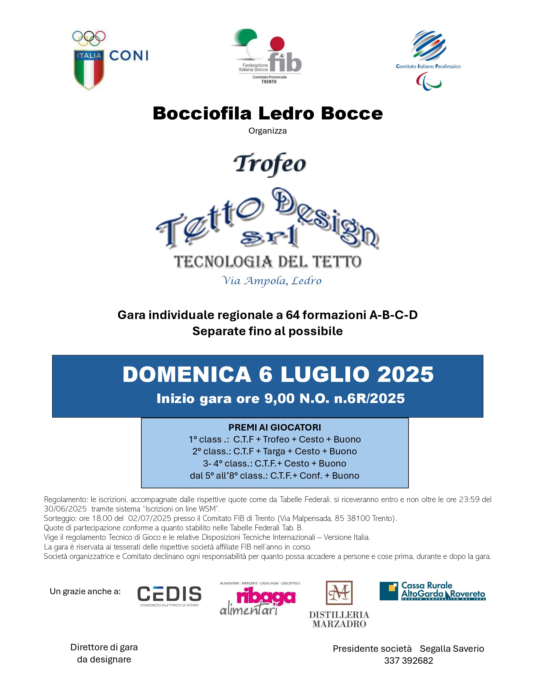202506 01 10 Trofeo Cassa Rurale Trento Torre Franca MANIFESTO