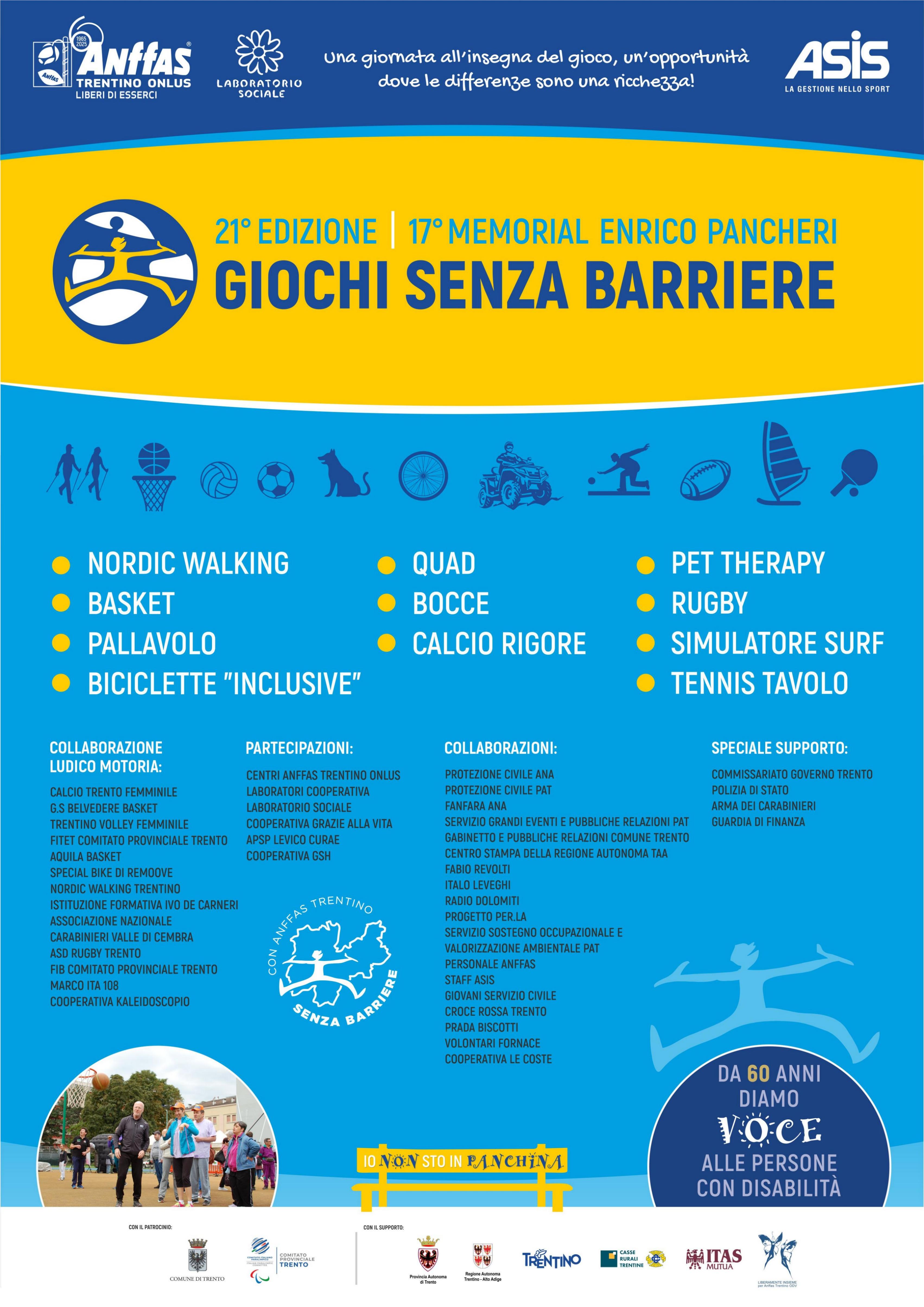 Locandina giochi senza barriere 2025 Rid