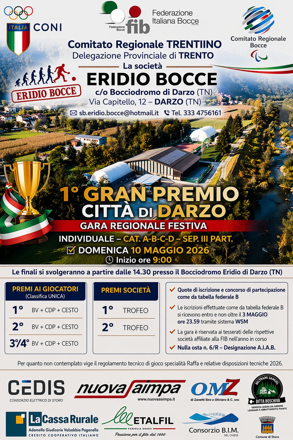 202605 03 9 Trofeo CITTÀ DI TRENTO LA TRENTINA 2R MANIFESTO