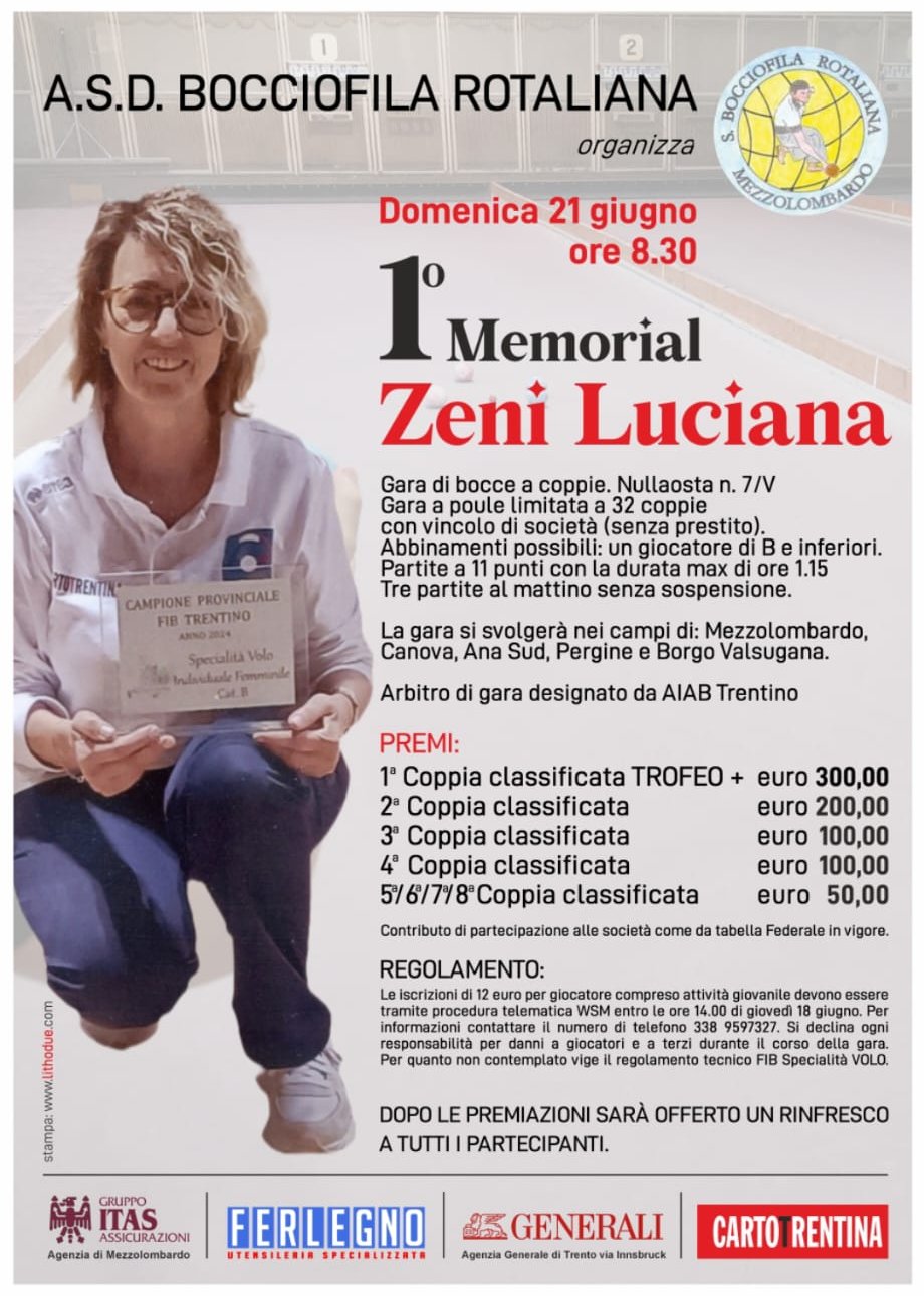 202606 21 1 Memorial Zeni Luciana Rotaliana MANIFESTO