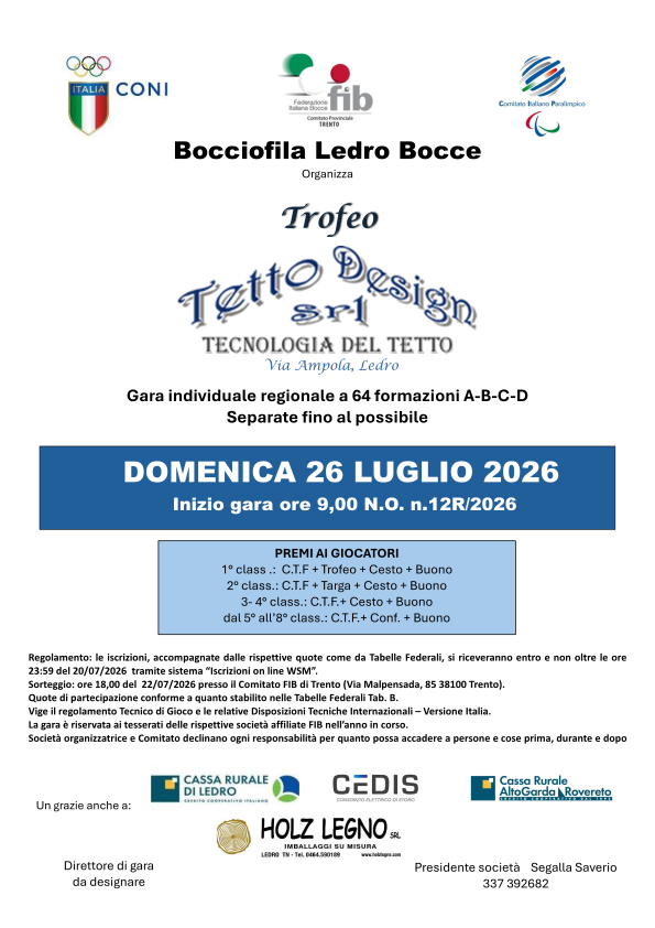 202607 26 Trofeo TETTO DESIGN LEDRO BOCCE 1R MANIFESTO