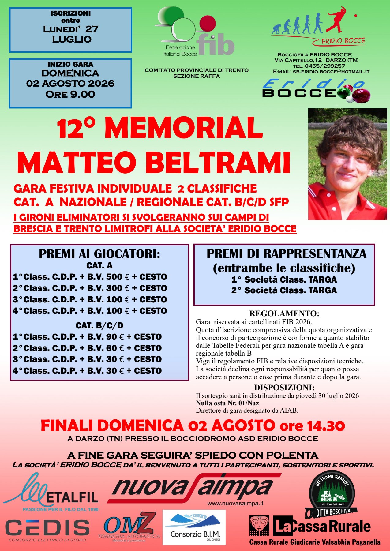 202607 18 Gran Premio PASTIFICIO FELICETTI Predazzo 1R CD MANIFESTO