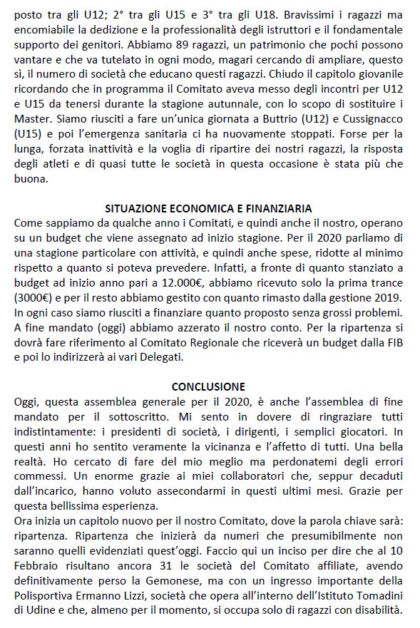 Relazione assemblea prov. 4