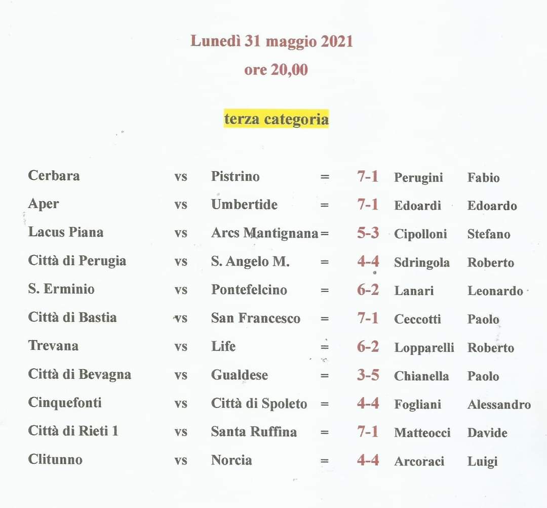 3 categoria