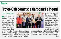 trofeo chiccomatic città di castello