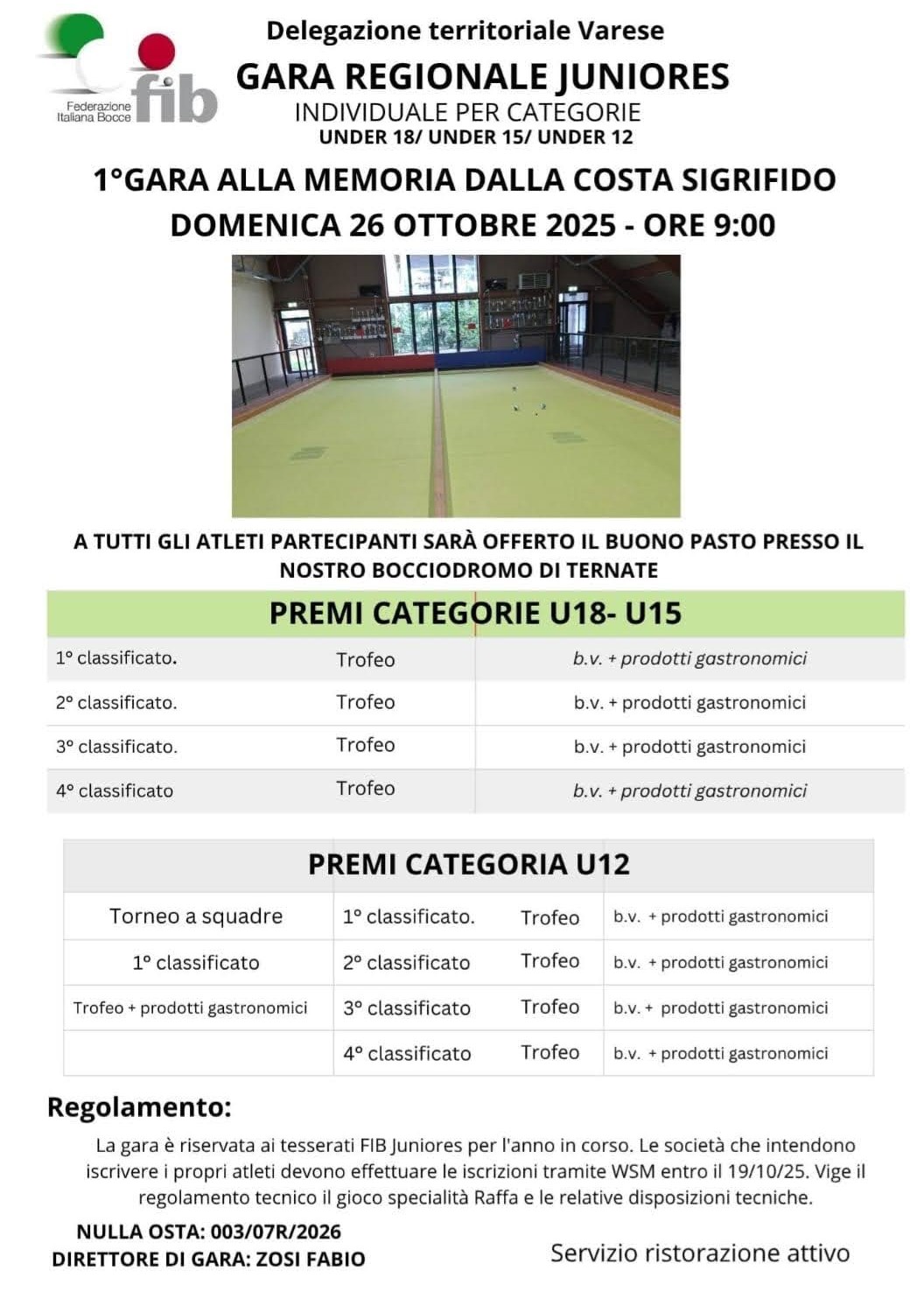 2025 ottobre 26 Ternate juniores locandina